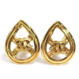 Chanel Cc Logo Clip-On Earrings Gold- #209727C61B